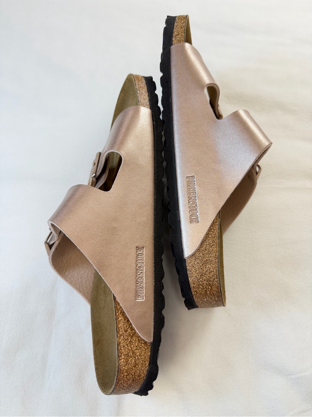 Birkenstock Arizona Rose Gold Sandal Size 42 EU / Women’s US 11 Narrow NWOB - Picture 8 of 8